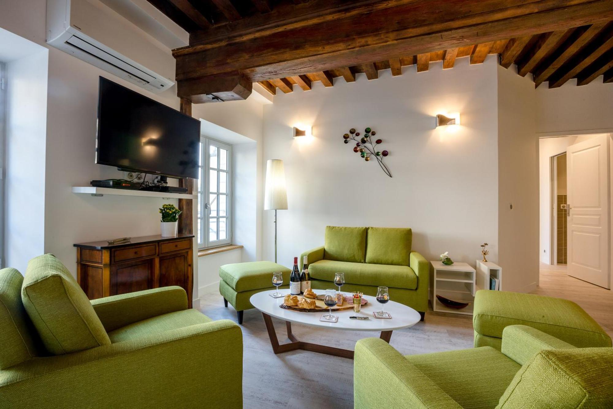 Residence Beaune Sweet Home, 4 Appartements D'Exception Avec Parking Inclus Стая снимка